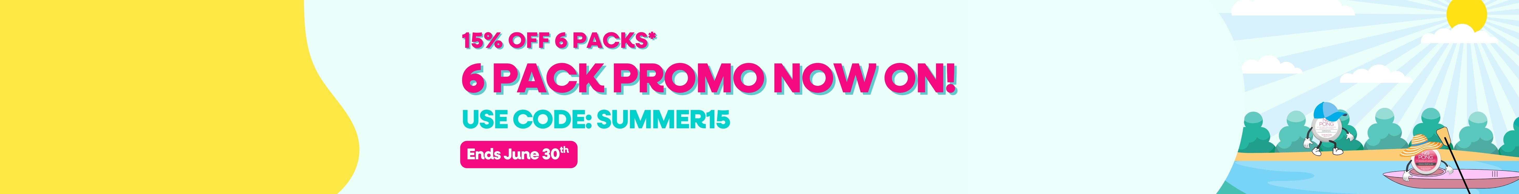 6 pack summer promo