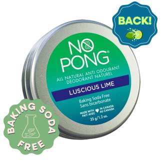 No Pong Luscious Lime Bicarb Free 35g Tin Made in CA