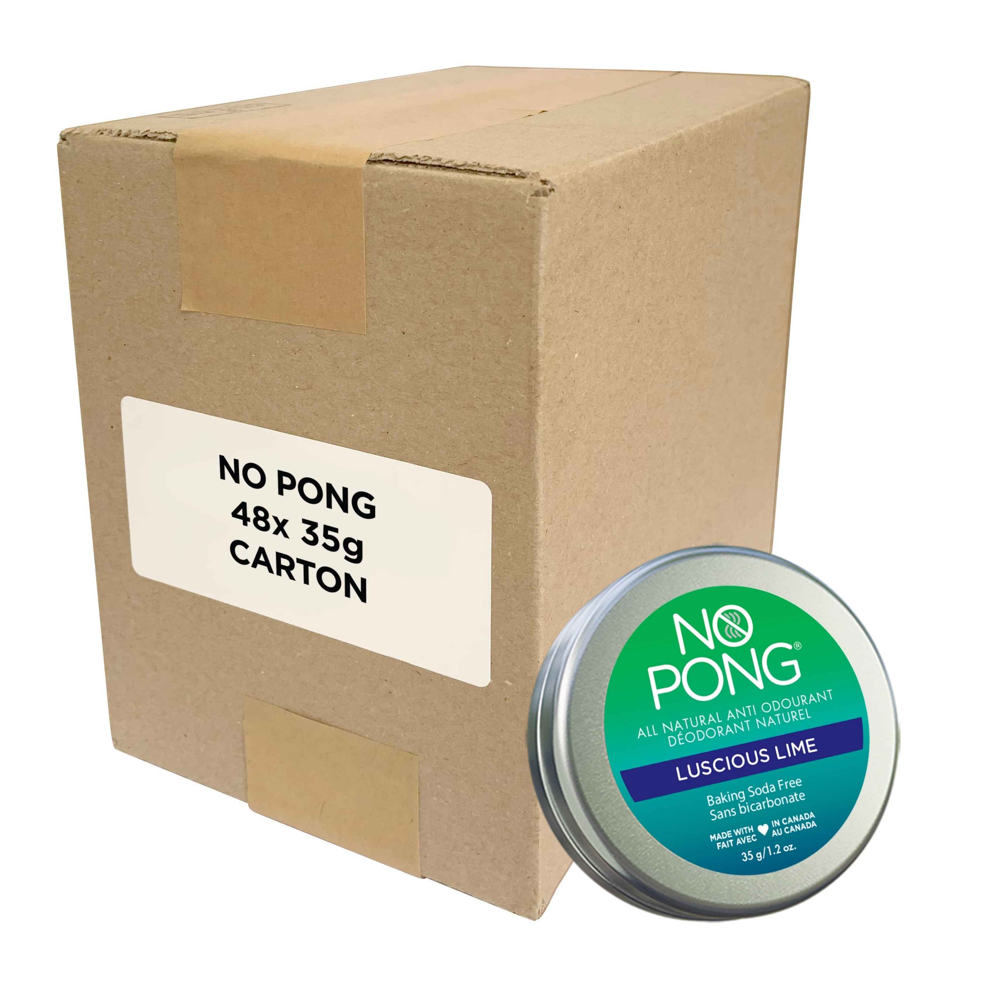 No Pong Luscious Lime Bicarb Free – 48 Unit Carton